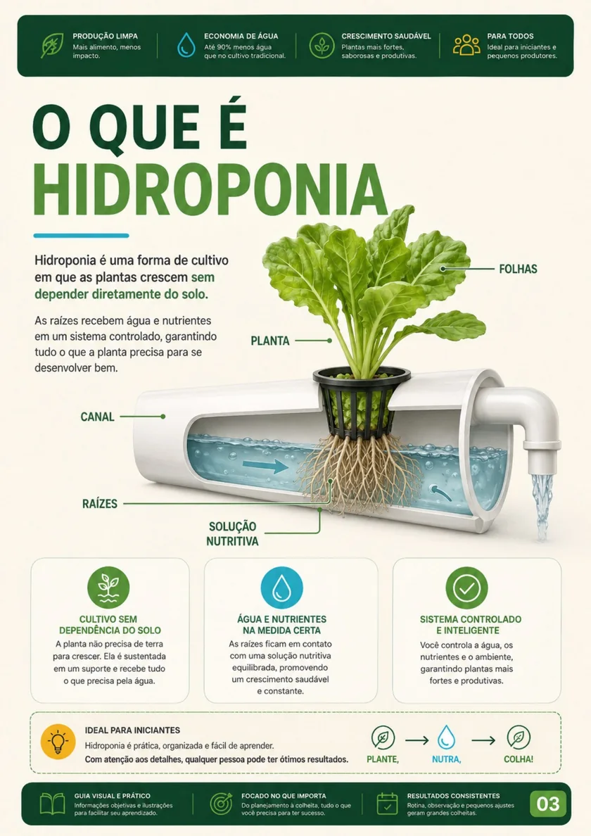 Página 3 do guia Hidroponia na Prática